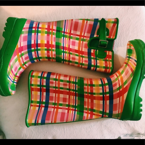 Sperry Multi-colored plaid Women’s Rain boots - Picture 5 of 8